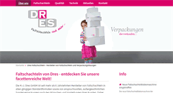 Desktop Screenshot of dres-faltschachteln.de